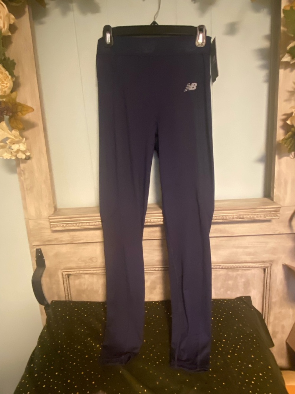 NWT New Balance Womens Pace Tight Navy Athletic Leggings